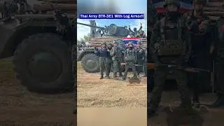 Тайские солдаты ведут огонь изнутри бронетранспортера БТР-3Э1 с деревянной броней!