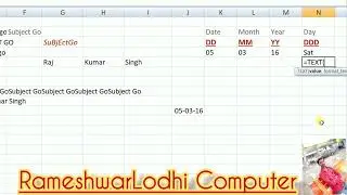 Excel me text function | lower ,upper, made ,proper | text formula election or Day date month & year