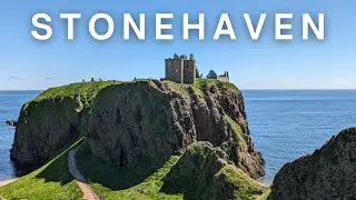 STONEHAVEN - Coastal Beach Town & Dunnottar Castle - Scotland Walking Tour | 4K | 60FPS
