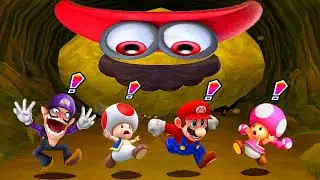 Mario Party 6 Minigames - Mario vs Waluigi vs Toadette vs Toad