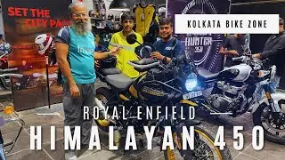 Delivery of Himalayan 450 Hanle Black Kolkata Bike Zone Vlog 711