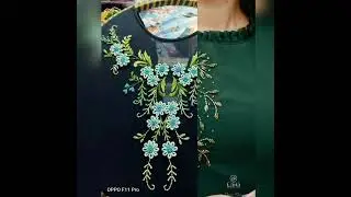 kurti neck embroidery design