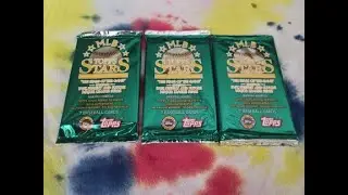 SPACE CADET tri-pack rip of 1997 Topps Major League Baseball Stars with KEN GRIFFEY, JR. & BIG UNIT!