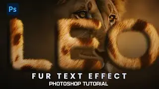Fur Text Effect in Photoshop 2026