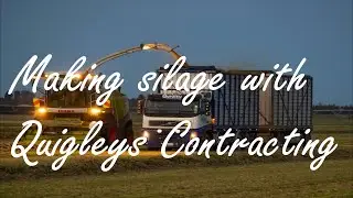 Making silage with Quigley Contracting in Wakanui NZ