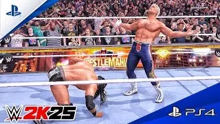 WWE 2K25 - Cody Rhodes vs. Drew McIntyre - Epic Match At WrestleMania 41 | PS4™