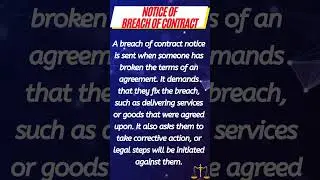 Types of Legal Notices: #Notice of #breachofcontract #money #usa