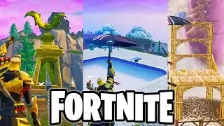 DANCE IN FRONT OF A BAT STATUE IN A WAY ABOVE GROUND POOL AND ON A SEAT FOR GIANTS FORTNITE LOCATION