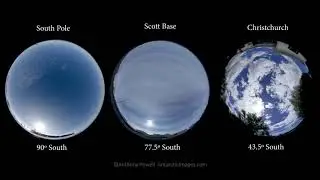 Frostbytes: 24hr Fisheye Sun Antarctica and New Zealand