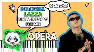 LAZZA - DOLCEVITA (OPERA) - INSTRUMENTAL Piano Tutorial