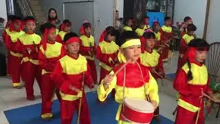 Duyệt đội s&ecirc;nh tiền hội l&agrave;ng Phần Dương
