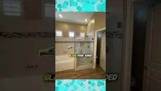 South Phoenix AZ Walk-In Shower Remodel | Large Format Tile & Pebble Stone Design