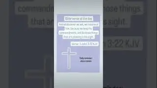 Here's today's verse (From my TikTok account) #DailyBibleverse #Bible #Bibleverses #DailyBibleverses