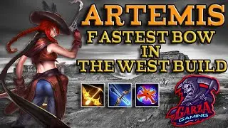 Smite Arena Artemis Bowslinger High Damage Build  ( The Fastest Bow In The West!!! )