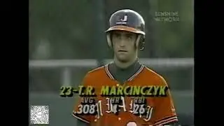 1st PA for T.R. Marcinczyk of the Hurricanes facing JU Dolphins starter RHP Jim McKiney.