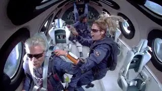 Richard Branson Delivers Message from Space | Richard Branson in Space | Virgin Galactic