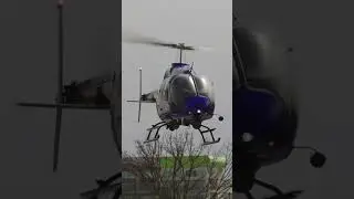Bell 505 Jet Ranger Helicopter on Approach to Land &ndash; AIN #helicopter #flying #aviation #shorts