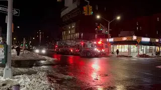60 FPS 2026: FDNY Tower Ladder 44 Responding (Train Horn)