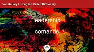 English - Italian Dictionary - Vocabulary L