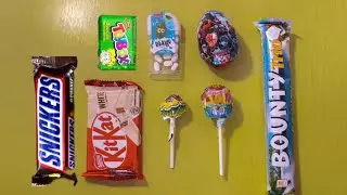 ASMR Candy Unpacking 🍬 KitKat, Bounty, Lollipops | Crunchy Sounds/ToyBox|Snickers 🍡🍫