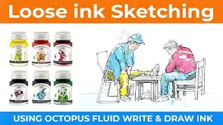Urban Sketching Figures Demo - Loose Ink Sketching
