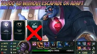 10,000 AD WITHOUT Escapade or Adapt | AD + AP Duo Arena Scaling