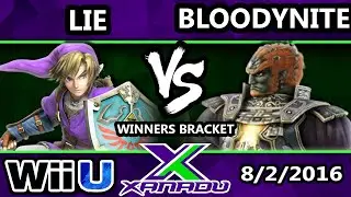 S@X 161 - Lie (Link) Vs. Bloodynite (Ganondorf) SSB4 Tournament - Smash Wii U - Smash 4