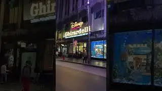 Hollywood walk of Fame at night