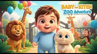 TOON BABY AND KITTEN ZOO ADVENTURE  FOR KIDS Learning Song | NURSERY RHYMES FOR LEARNING AND SINGING