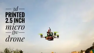 3D Printed Frame 2.5 inch Fpv Drone/Fpv Drone/Emax Eco 1106 4500 KV motors/360 mah Lipo 3s