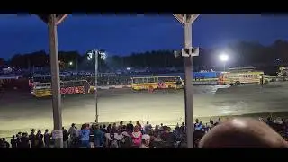 School bus demolition derby Granite state fair Rochester NH 9/21/24