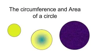 Area and circumference of a circle 