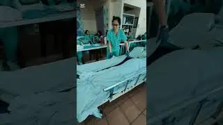 Practice for Bed making Occupied Procedure #tesda #caregiver  #trendingvideo 
