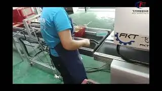 FKT-480Z2 Online Glue Spraying Machine with pressing unit for wine box inner plastic tray