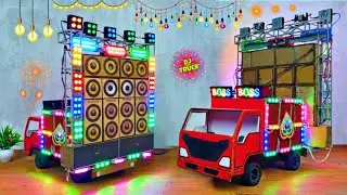 Mini dj truck loading At-Home | How to make mini dj truck | diy mini dj truck and sharpy light