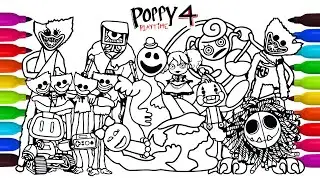 Poppy Playtime Chapter 4 Big Coloring Pages / How to Color Main Bosses and MONSTERS #AC876