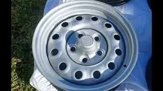 1993 XG FORD FALCON, EX VICTORIA POLICE DIVVY VAN ORIGINAL INTERCEPTOR WHEEL RIMS RESTORE PART 5