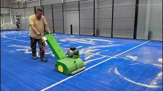 Venus Paoloni machine for padel court contruction (Electric version)