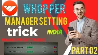Whop per Manager se setting kaise kare || whop clipping earn money online 