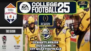 WVU Dynasty (2024 CFP Quarterfinals: #3 West Virginia vs. #11 NC State | WVU Football CFB 25 Dynasty