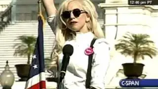 Lady Gaga Does Amazing Speech @ National Equality March Rally