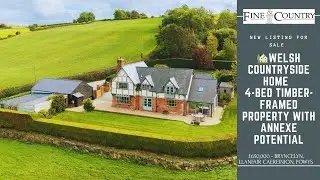 🏡 Welsh Countryside Dream Home | 4-Bed Timber-Framed Property with Annexe Potential