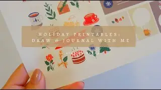 Draw and Journal with Me: Holiday Printable Is Up @ My Tiny Shop :)