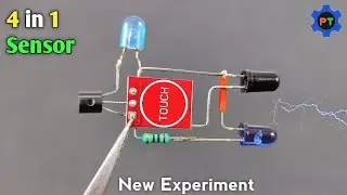 4 in 1 Sensor Using TTP-223 Touch Sensor Module | Electronics Project | Inspire Award Project