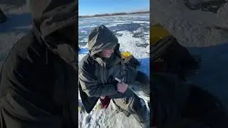 Safe to say it was a little windy today #ice #icefishing #wisconsin #hardwater #fishing #outdoors