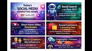 Social media marketing trends you need to know today. 📅 11 January 2026&mdash; Shreya Biswas