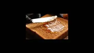 Honey Toast Spreading ASMR #ai #satisfying #asmr #relaxing #trendingshorts #trending #trending