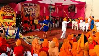 Guru Hargobind Public Model Senior Secondary School (Raqba) Ludhiana | Students (Nagar Kirtan) Gatka