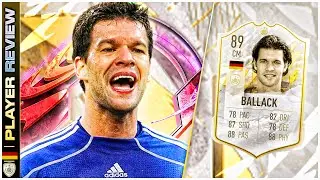 MONSTER!!!! MID ICON 89 RATED MICHAEL BALLACK PLAYER REVIEW - FIFA 23 ULTIMATE TEAM