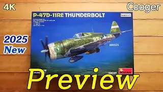 2025년 신제품!!! P-47D-11RE Razorback 썬더볼트 basickit 1/48 MiniArt 프리뷰 | 미니아트 베이직키트 전투기 프라모델 Preview 48037